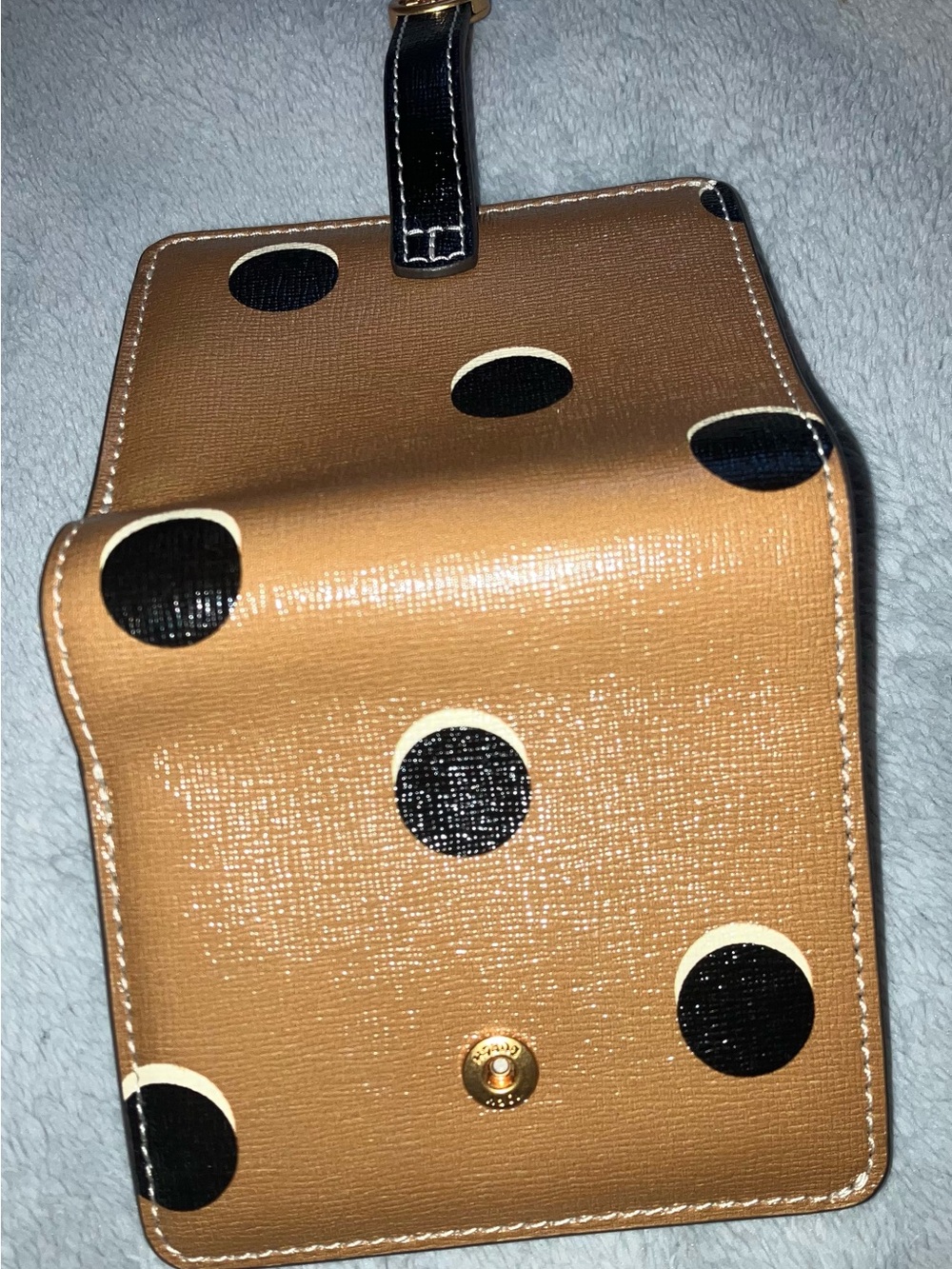 New, Tory Burch Robinson Polka Dot Bi-fold Wallet - Picture 4 of 5